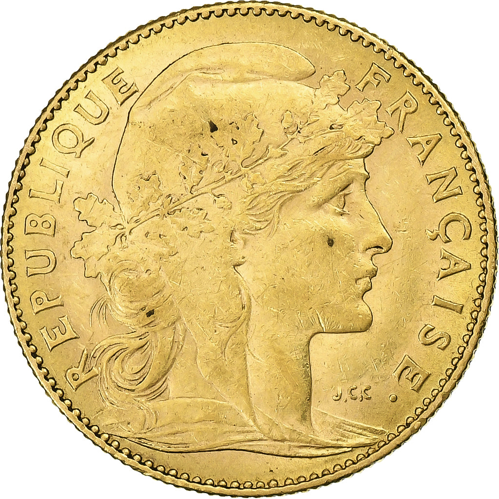 Francia, 10 Francs, Marianne, 1900, Paris, Oro, MBC, Gadoury:1017, Le