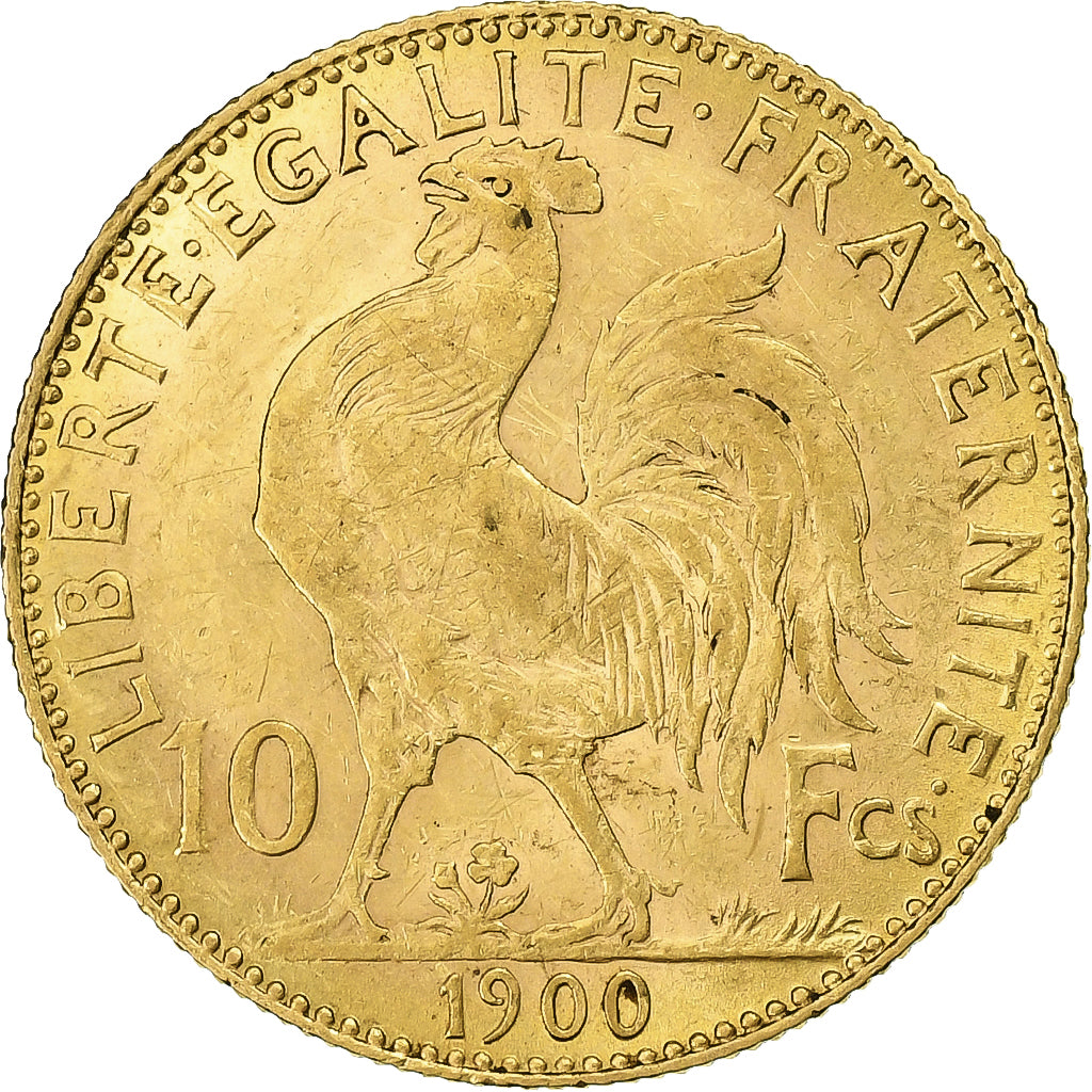 Francia, 10 Francs, Marianne, 1900, Paris, Oro, MBC, Gadoury:1017, Le