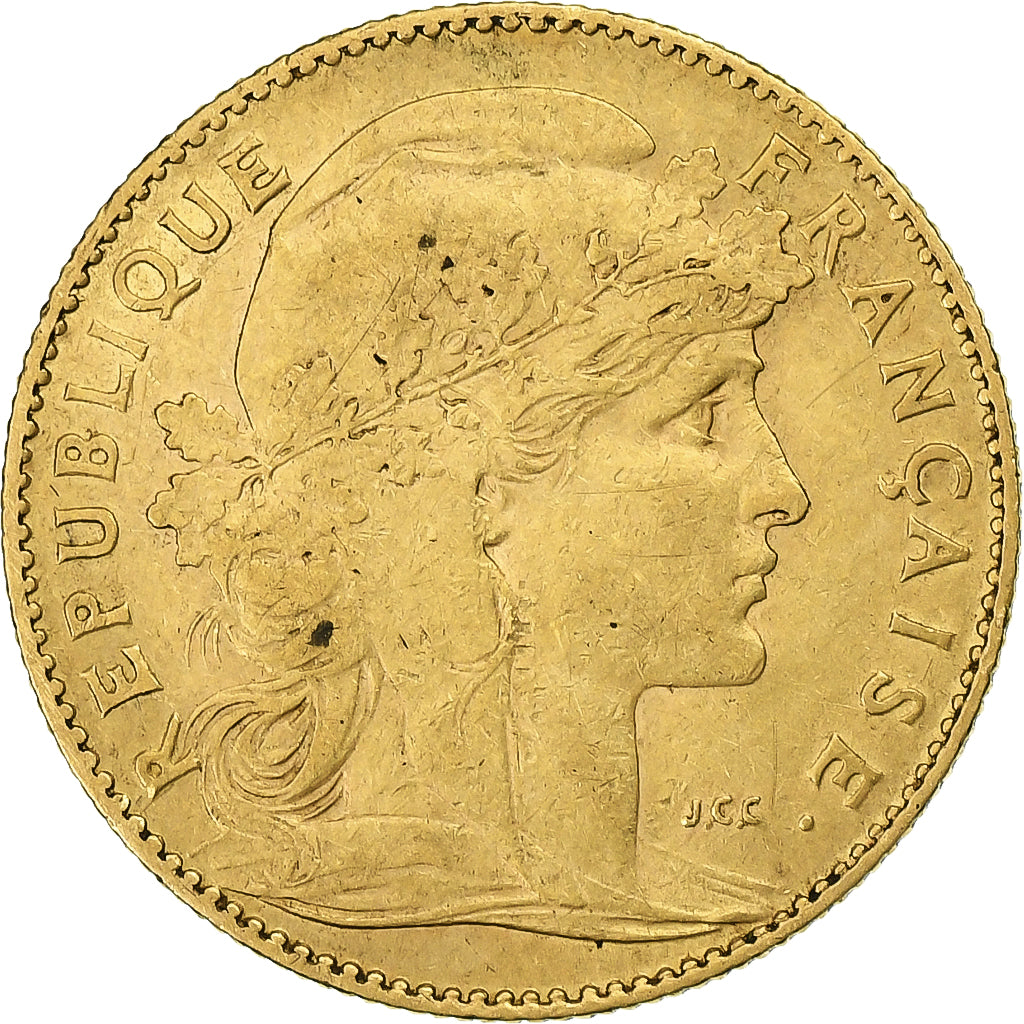 Francia, 10 Francs, Marianne, 1900, Paris, Oro, BB, Gadoury:1017, Le