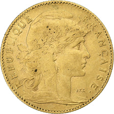 França, 10 Francs, Marianne, 1900, Paris, Dourado, EF(40-45), Gadoury:1017, Le