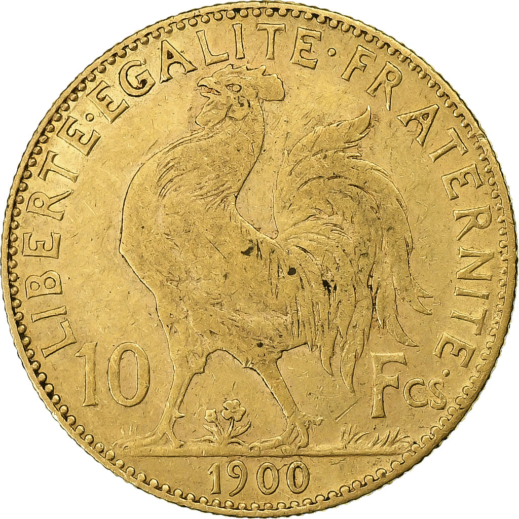 Francia, 10 Francs, Marianne, 1900, Paris, Oro, BB, Gadoury:1017, Le