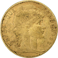 Francja, 10 Francs, Marianne, 1900, Paris, Złoto, VF(30-35), Gadoury:1017, Le