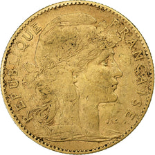 Francia, 10 Francs, Marianne, 1900, Paris, Oro, MB+, Gadoury:1017, Le