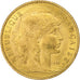França, 10 Francs, Marianne, 1908, Paris, Dourado, AU(55-58), Gadoury:1017, Le