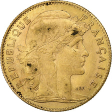Coin, France, Marianne, 10 Francs, 1912, Paris, AU(50-53), Gold, KM:846