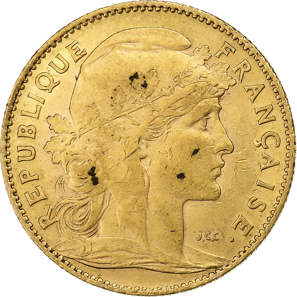 France, 10 Francs, Marianne, 1909, Paris, Or, TTB, Gadoury:1017, KM:846
