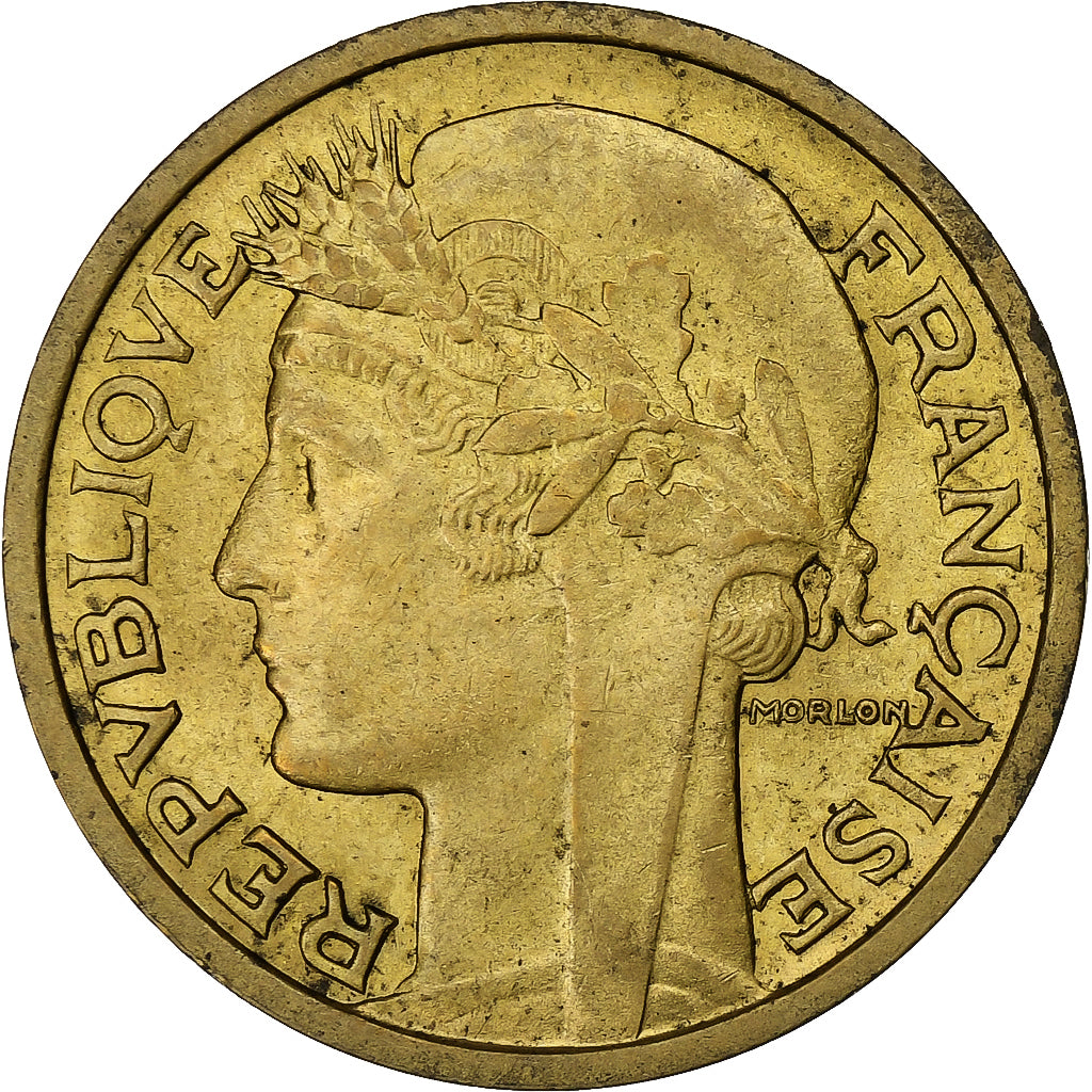 Francia, 2 Francs, Morlon, 1932, Aluminio - bronce, MBC+, Gadoury:535, KM:886