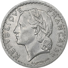 Francia, 5 Francs, Lavrillier, 1948, Paris, Aluminio, MBC+, Gadoury:766a