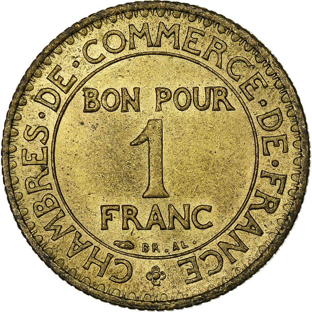 France, Franc, Chambre de commerce, 1924, Paris, Bon pour 1 Franc