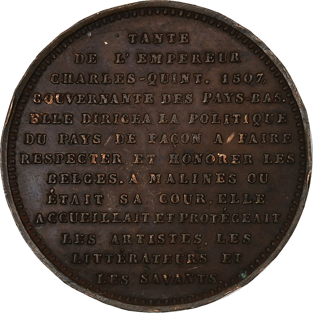 France, Medal, Marguerite  d'Autriche, Copper, Jouvenel, EF(40-45)
