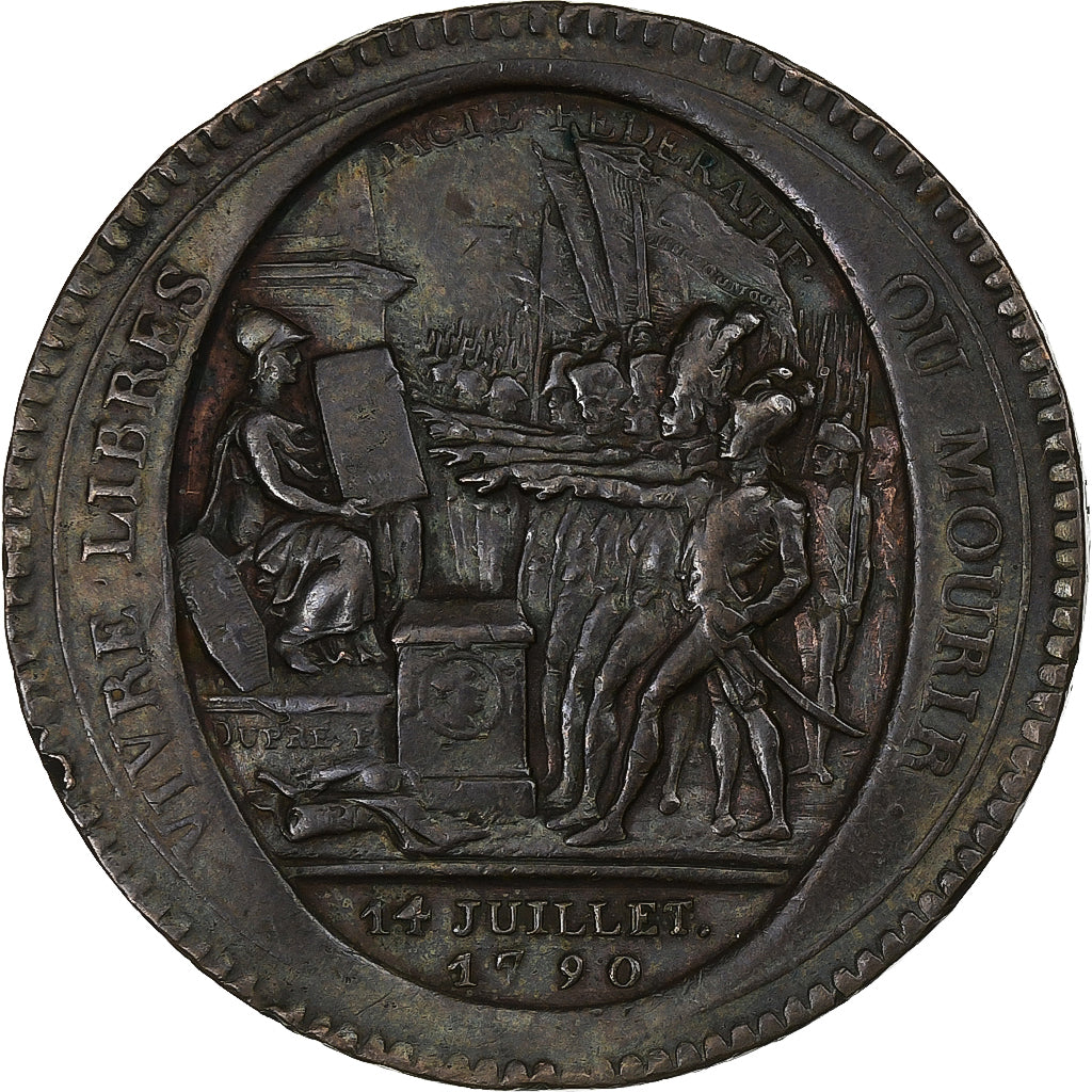 France, 5 Sols, Monneron, 1792, Birmingham, Bronze, TB+, KM:Tn31