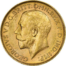 Australie, George V, Sovereign, 1911, Perth, Or, TTB+, KM:29
