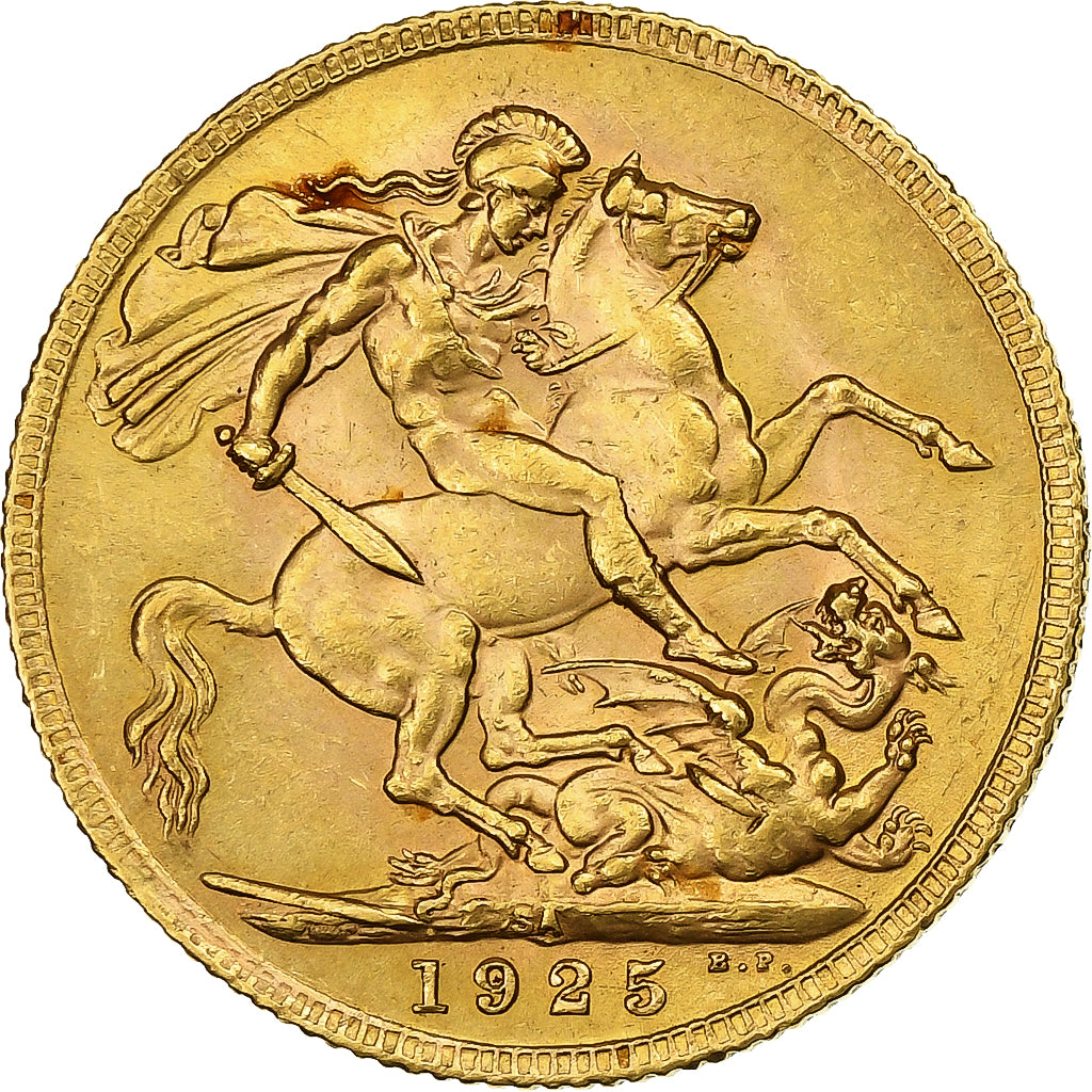 Afrique du Sud, George V, Sovereign, 1925, Pretoria, Or, SUP, KM:21