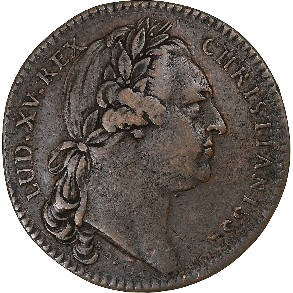 Frankrijk, Token, Louis XV, Extraordinaire des Guerres, 1771, Koper, ZF