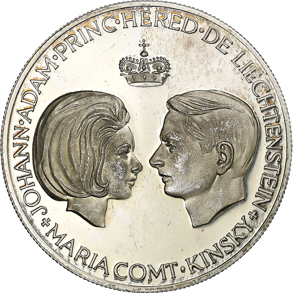 Liechtenstein, medaglia, François-Joseph II, Mariage du Prince Héréditaire