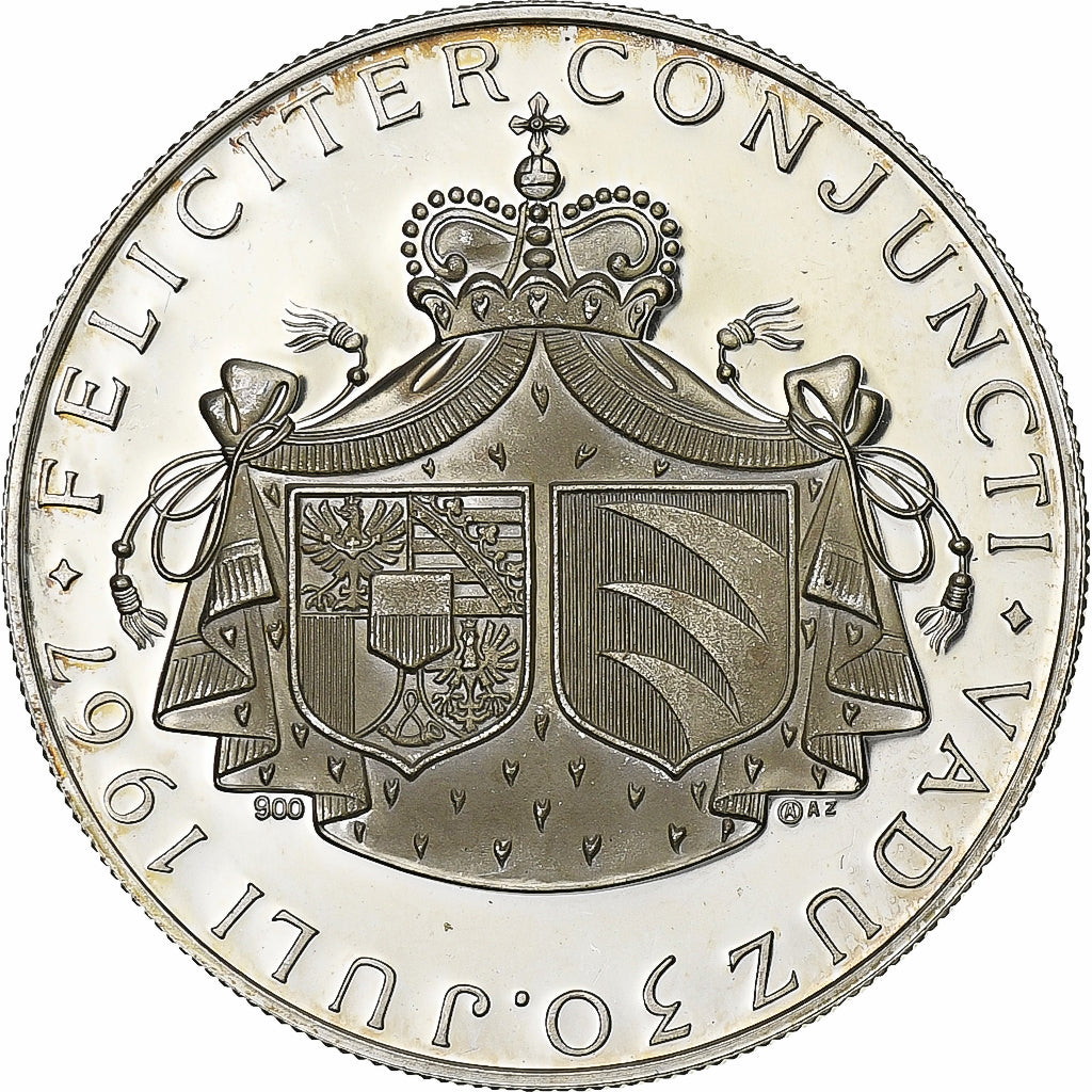 Liechtenstein, medaglia, François-Joseph II, Mariage du Prince Héréditaire