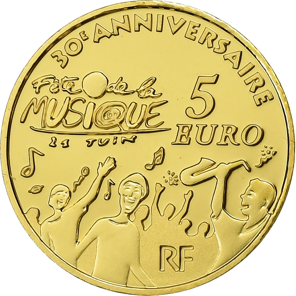 Frankreich, 5 Euro, Europa, PP, 2011, Paris, Gold, STGL, Gadoury:EU 488, KM:1791
