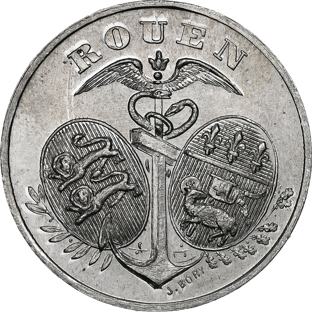 Monnaie, France, Chambre de Commerce, Rouen, 5 Centimes, 1918, SPL, Aluminium