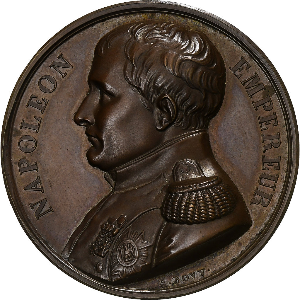 Francia, medalla, Napoléon Ier, Mémorial de Saint Hélène, 1815, Cobre, Bovy