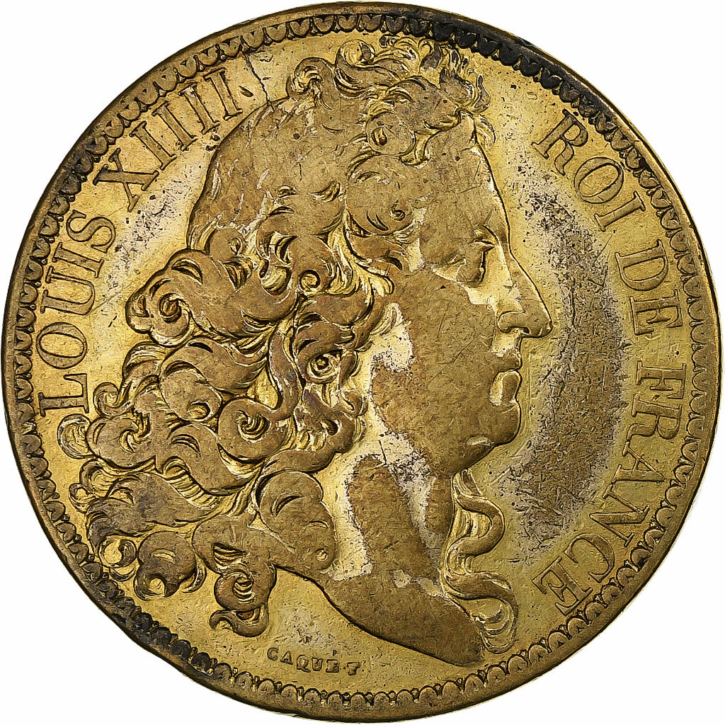 France, Medal, Louis XIV, Roi de France et de Navarre, Brass, VF(30-35)