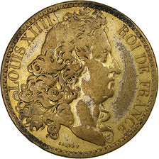 France, Medal, Louis XIV, Roi de France et de Navarre, Brass, VF(30-35)