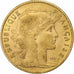 França, 10 Francs, Marianne, 1908, Paris, Dourado, AU(50-53), Gadoury:1017, Le