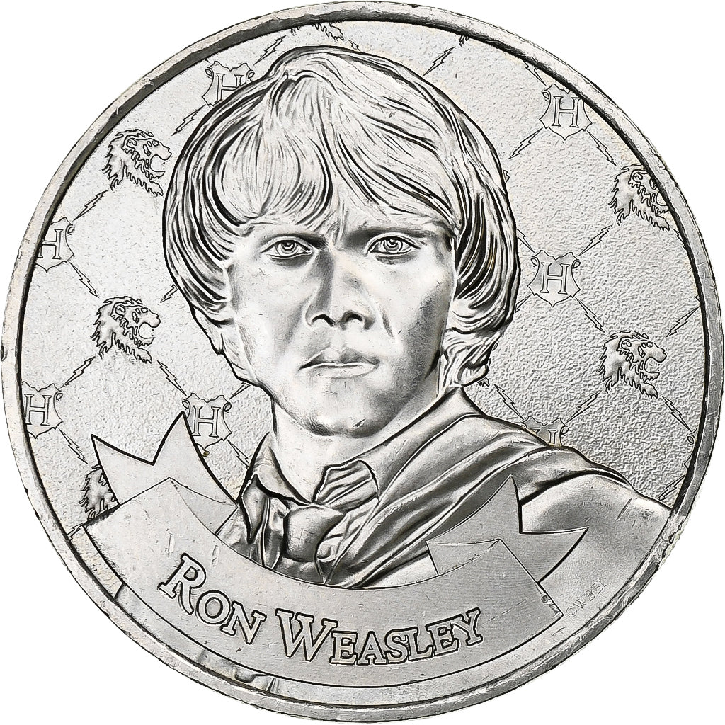 Francia, medaglia, Harry Potter, Ron Weasley, 2021, Cupronickel, MDP, SPL-