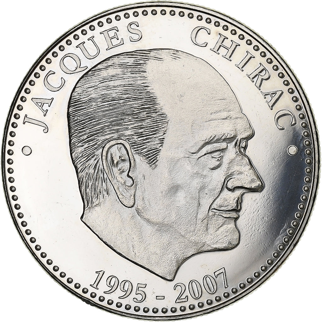 France, Medal, Jacques Chirac, Président, Copper-nickel, MS(63)