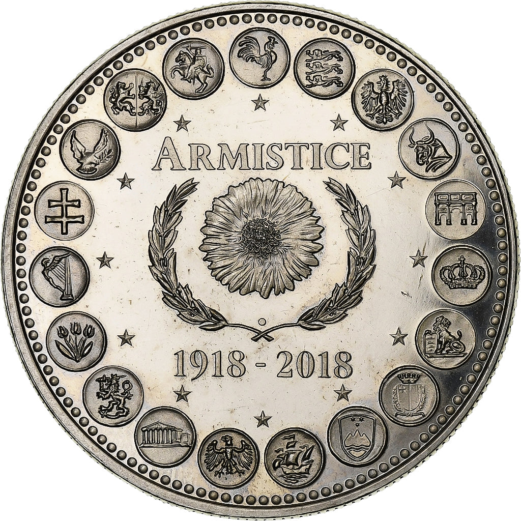 France, Médaille, L'Europe des XXVII, Armistice, 2018, Cupro-nickel, SUP