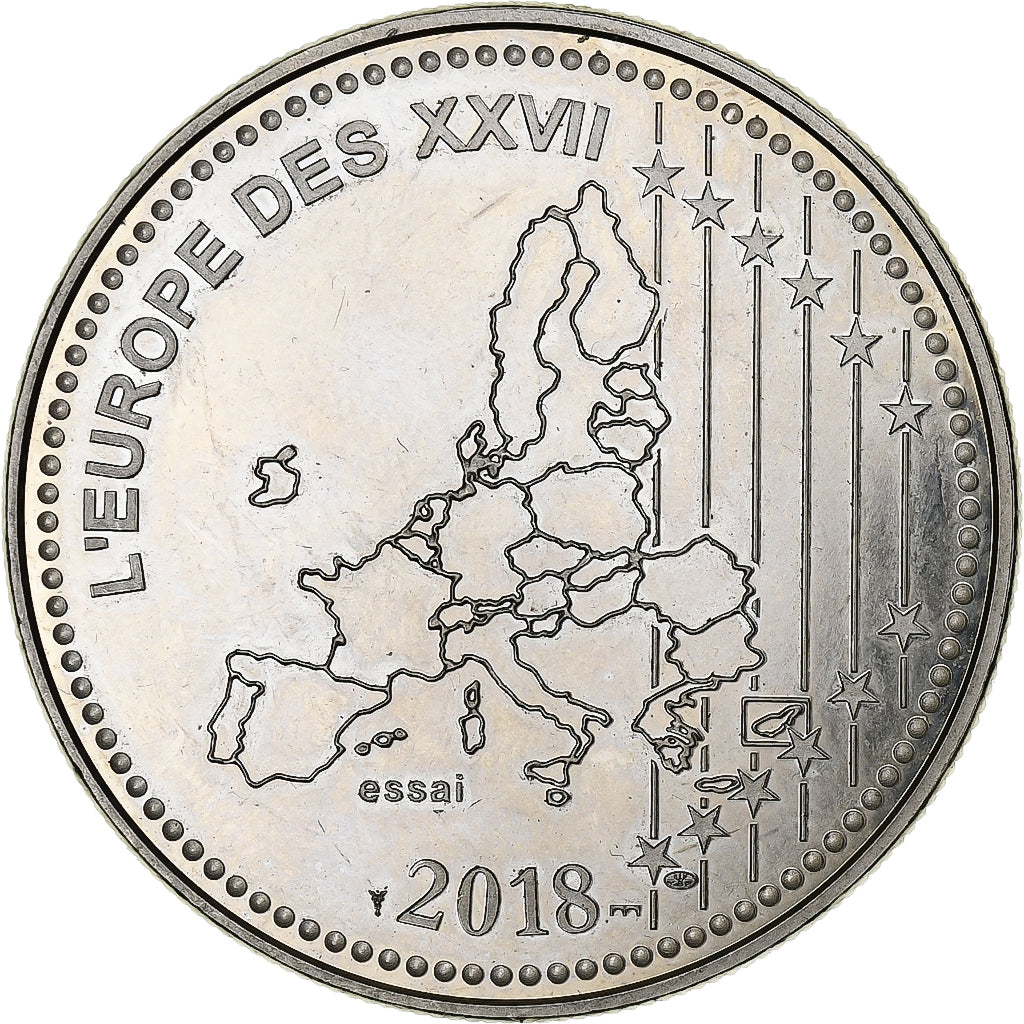 France, Médaille, L'Europe des XXVII, Armistice, 2018, Cupro-nickel, SUP