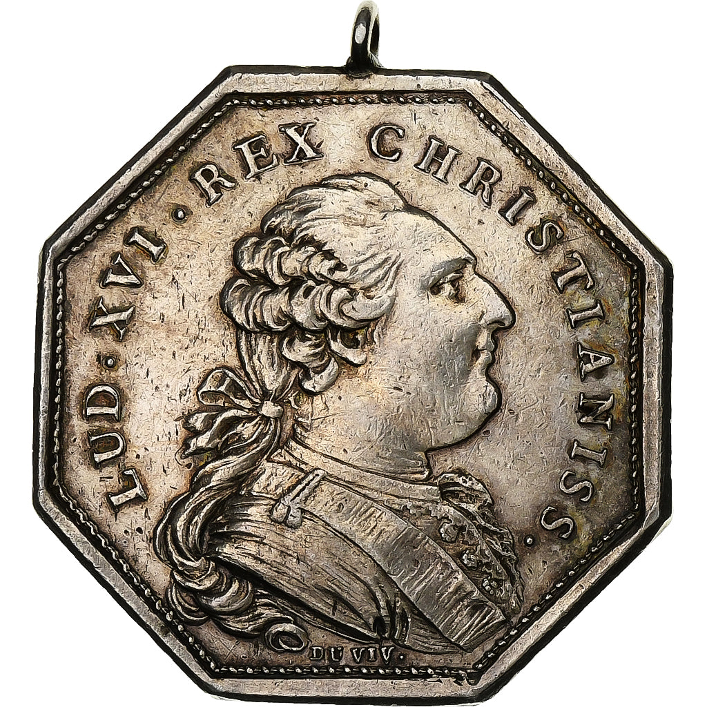 France, Token, Louis XVI, Trésor Royal, Silver, Duvivier, EF(40-45)
