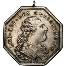 France, Token, Louis XVI, Trésor Royal, Silver, Duvivier, EF(40-45)