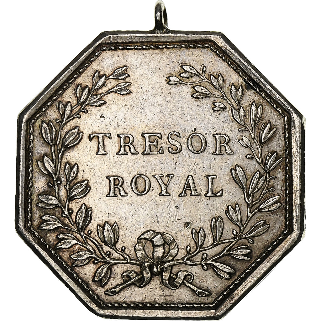 France, Token, Louis XVI, Trésor Royal, Silver, Duvivier, EF(40-45)