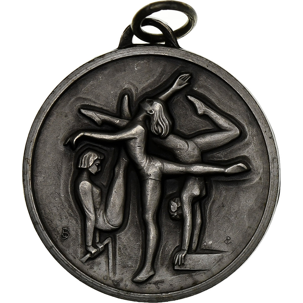 Francia, medalla, Sport, Gymnastique, Bronce plateado, EBC
