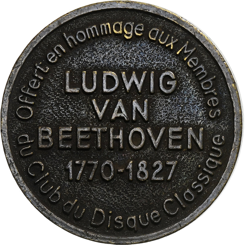 France, Médaille, Musique, Club du Disque Classique, Beethoven, Bronze, TTB+