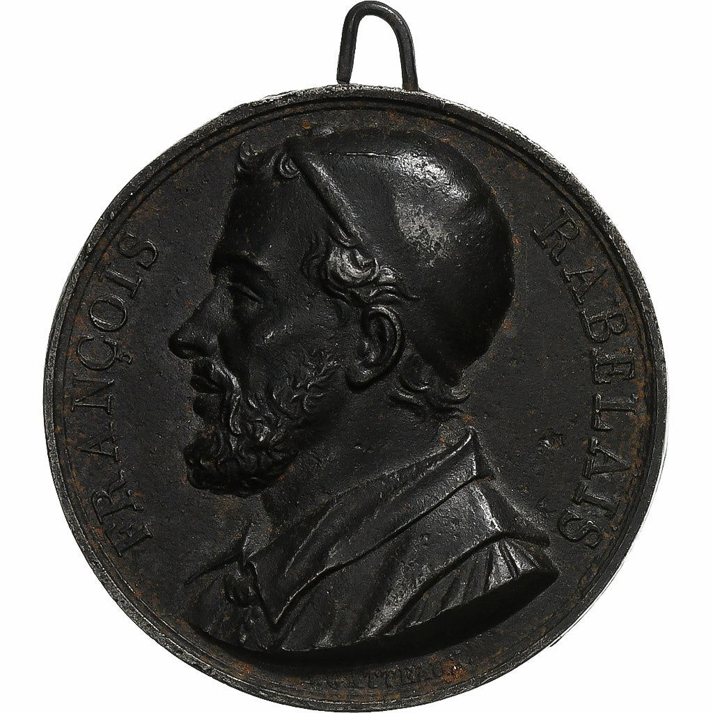 Frankrijk, Medaille, François Rabelais, 1818, Bronzen, Gatteaux, ZF