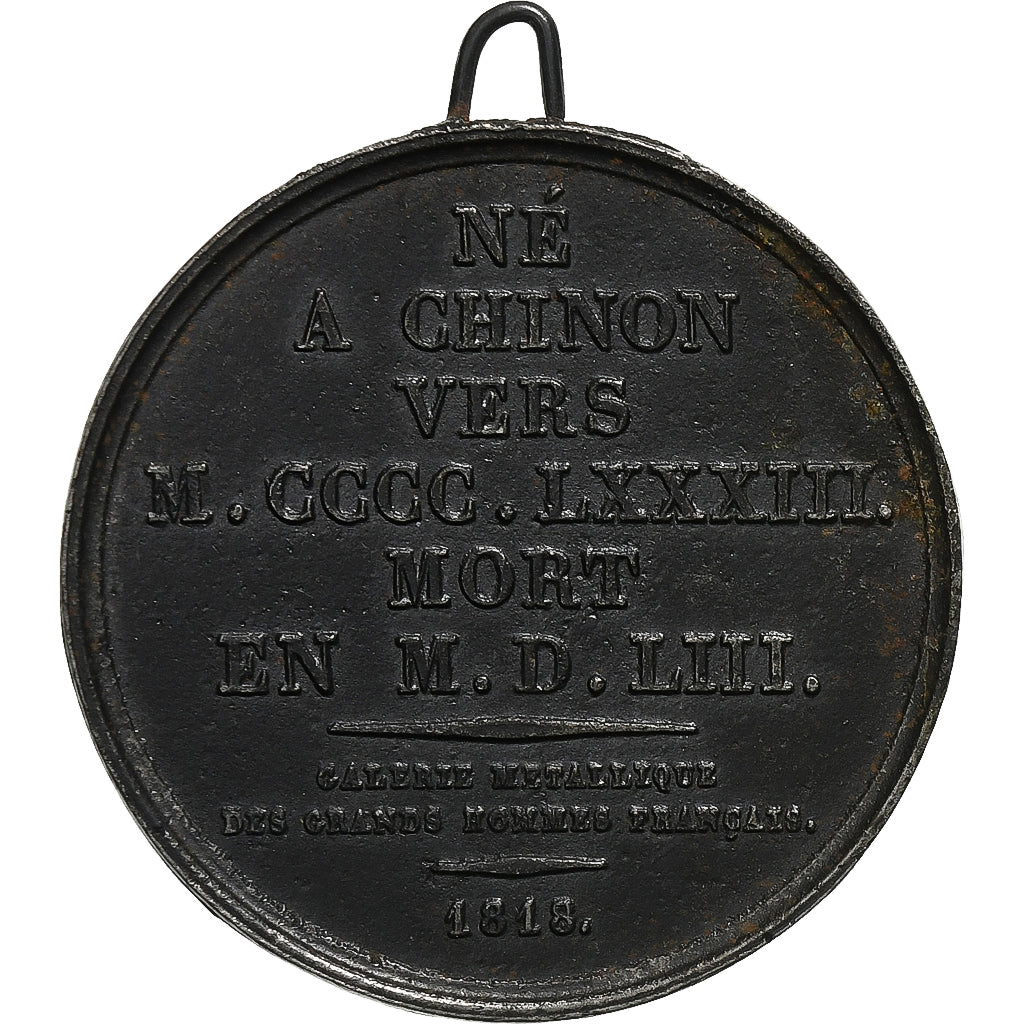 Frankrijk, Medaille, François Rabelais, 1818, Bronzen, Gatteaux, ZF
