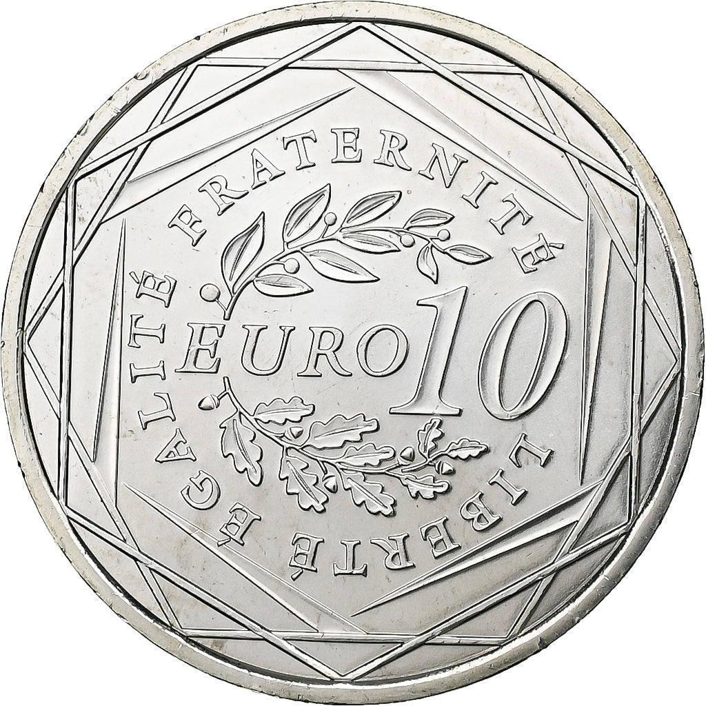 France, 10 Euro, Semeuse, 2009, Silver, MS(65-70), KM:1580