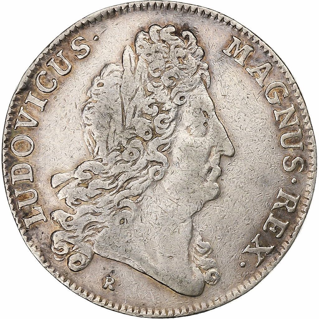 Francia, ficha, Louis XIV, Louis XIV, Extraordinaire des Guerres, 1701, Argento