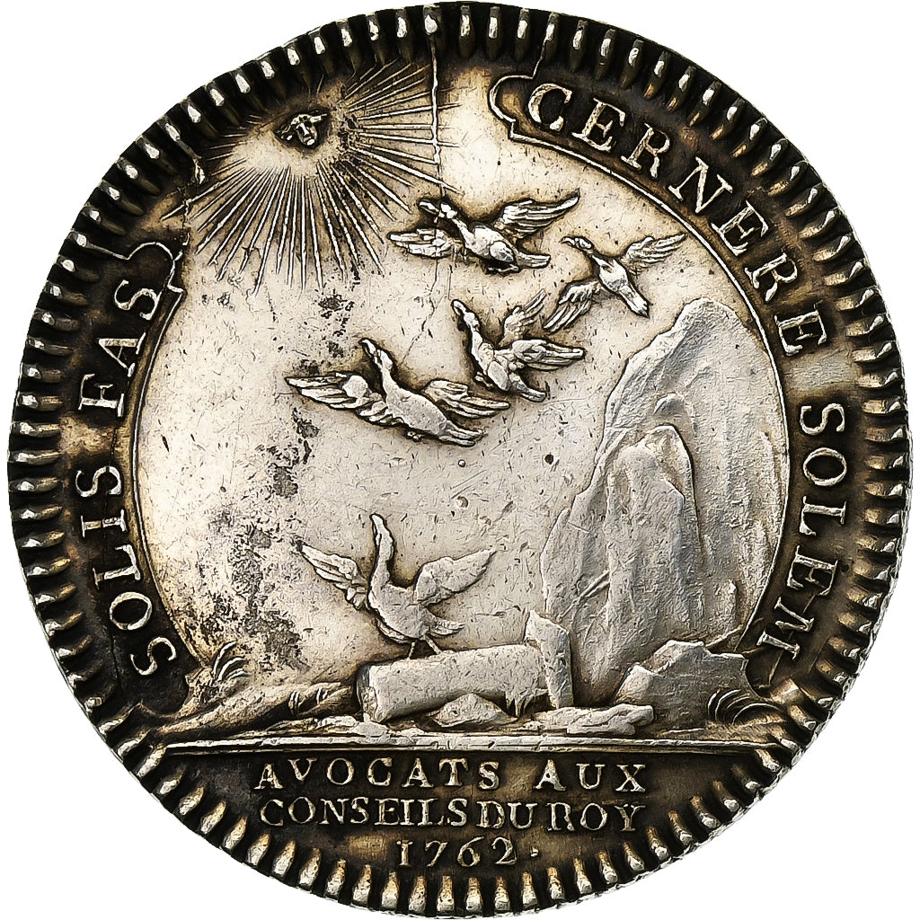 France, Jeton, Louis XVI, Avocats au Conseil du Roi, 1762, Argent, Duvivier