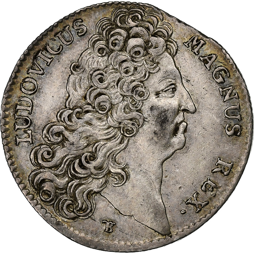 France, Token, Louis XIV, Louis XIV, Extraordinaire des Guerres, 1707, Silver