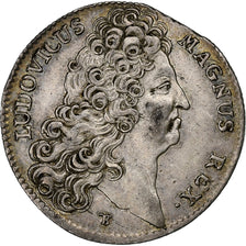 France, Token, Louis XIV, Louis XIV, Extraordinaire des Guerres, 1707, Silver