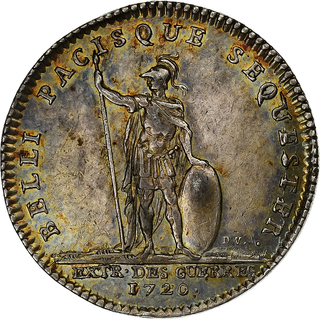 Francia, ficha, Louis XV, Extraordinaire des Guerres, 1720, Argento, SPL