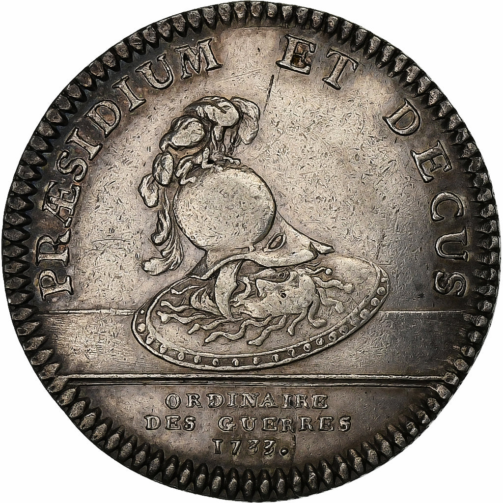 Frankreich, betaalpenning, Louis XV, Ordinaire des Guerres, 1733, Silber, VZ