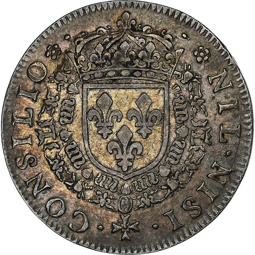France, Token, Louis XIV, Conseil du Roi, 1651, Silver, EF(40-45), Feuardent:197