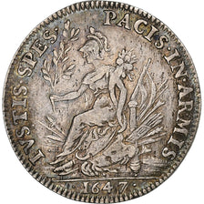 Frankreich, betaalpenning, Louis XIV, Ordinaire des Guerres, 1647, Silber, SS+