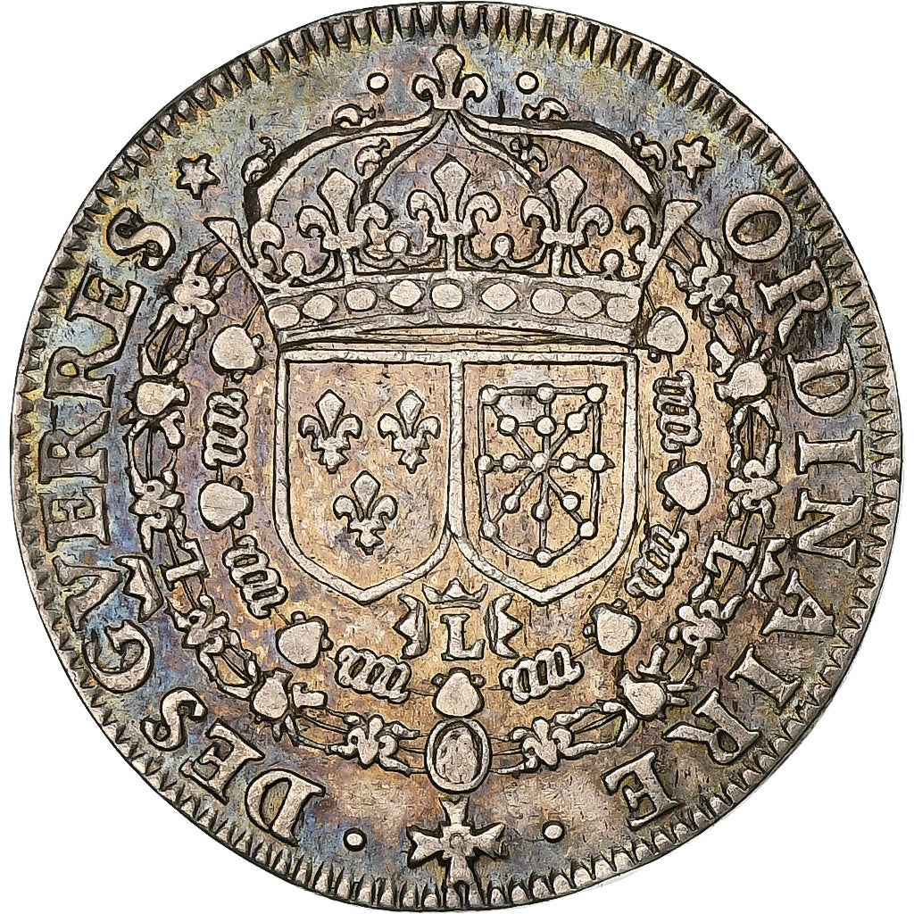 Frankreich, betaalpenning, Louis XIV, Ordinaire des Guerres, 1647, Silber, SS+