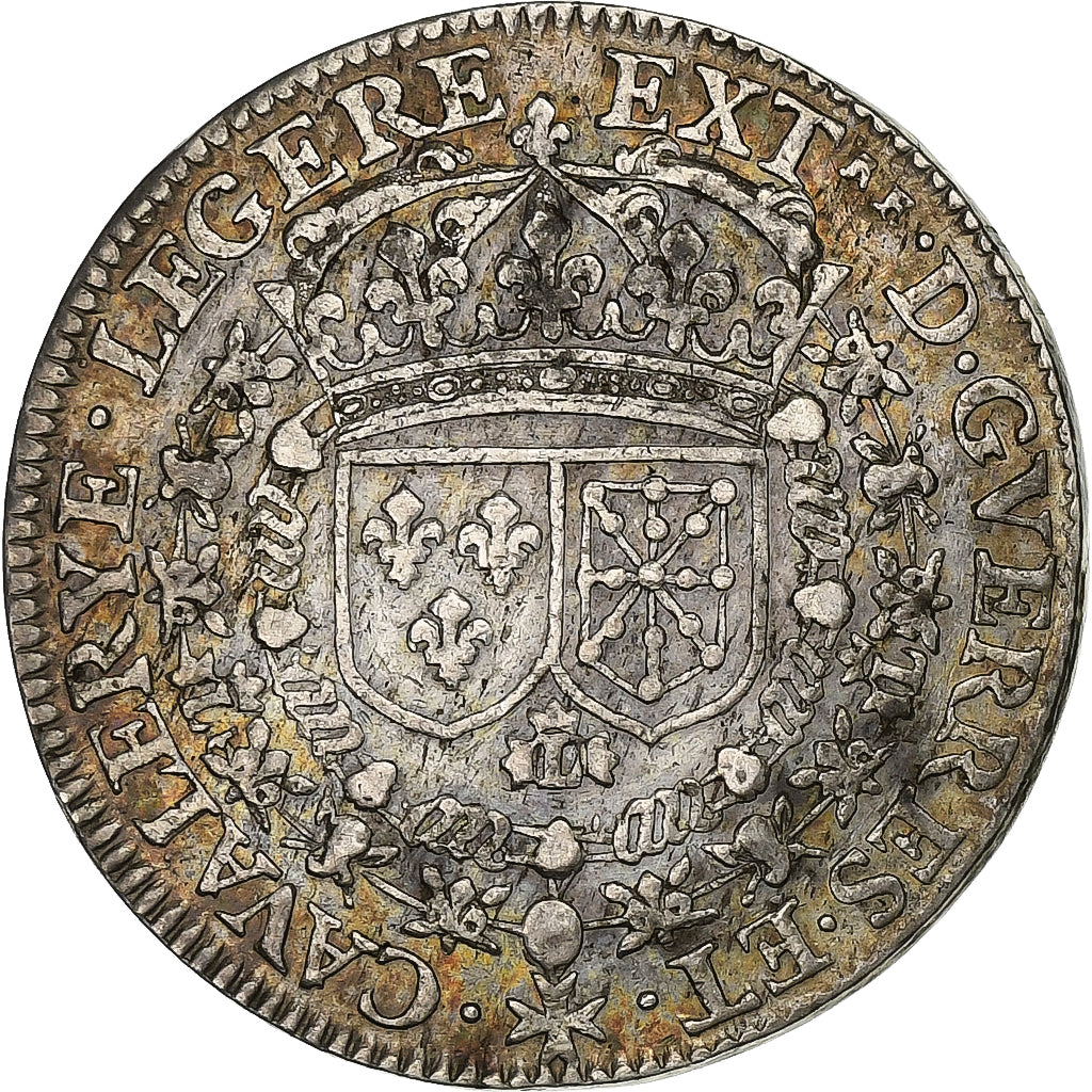 France, Jeton, Louis XIV, Extraordinaire des Guerres, 1648, Argent, TTB+