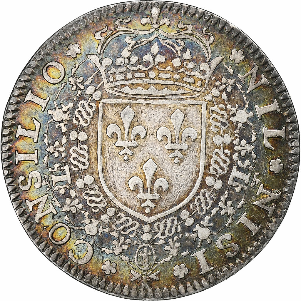 Francia, ficha, Louis XIV, Conseil du Roi, 1611, Argento, Mort de Henri IV et