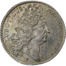 França, Token, Luís XIV, Extraordinaire des Guerres, 1709, Prata, AU(50-53)